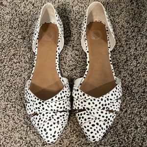 Womens 9 flats with cute animal print